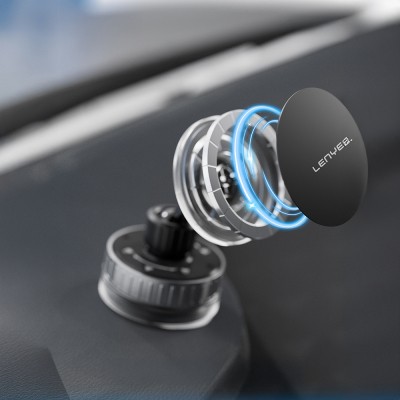 Lenyes CR192 Vakum Özellikli 360 Derece Dönebilen Magnetik Telefon Tutucu - 5