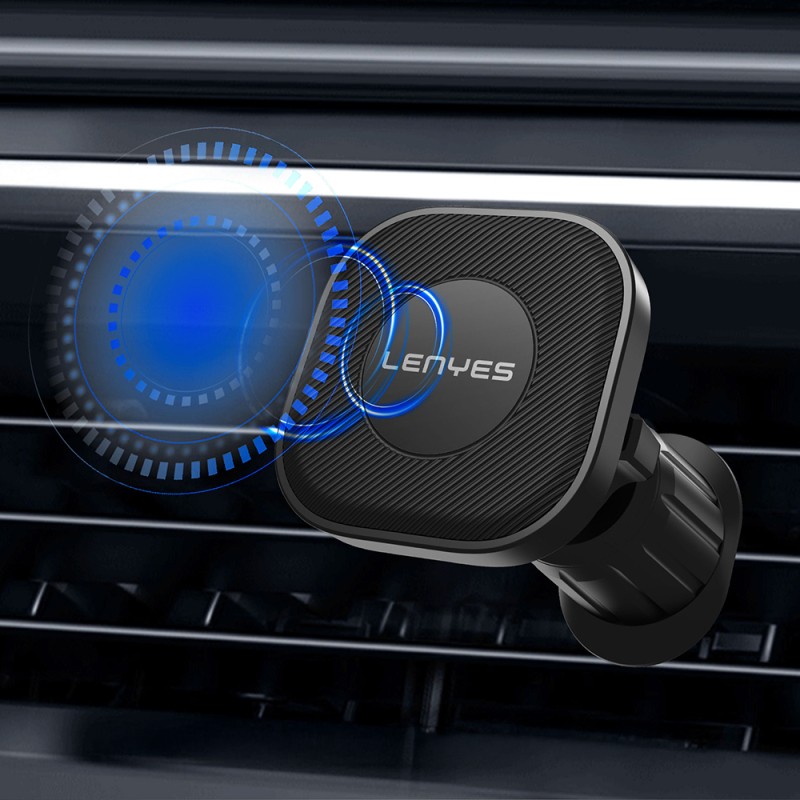 Lenyes CR193 Vent Design Magnetic Car Phone Holder - 5