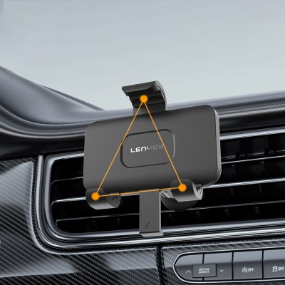 Lenyes CR196 360° Dönebilen Havalandırma Tasarım Araç Telefon Tutucu - 6