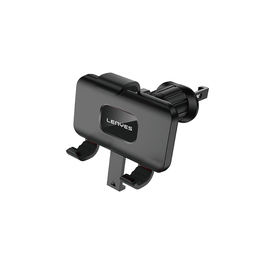 Lenyes CR196 360° Dönebilen Havalandırma Tasarım Araç Telefon Tutucu - Siyah