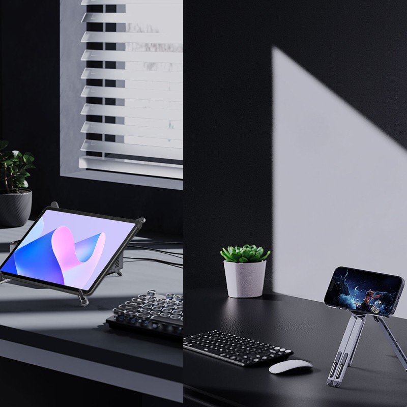 Lenyes CR206 Çok Fonksiyonlu 8 Kademeli Ayarlanabilir Magnetik Laptop & Tablet & Telefon Standı - 8