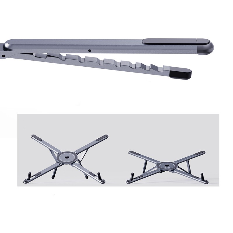 Lenyes CR206 Çok Fonksiyonlu 8 Kademeli Ayarlanabilir Magnetik Laptop & Tablet & Telefon Standı - 3