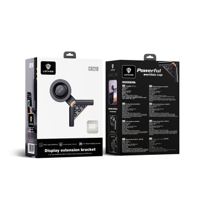 Lenyes CR210 360 Dönebilen V Köşeli Magnetik Araç İçi Telefon Tutucu - 2