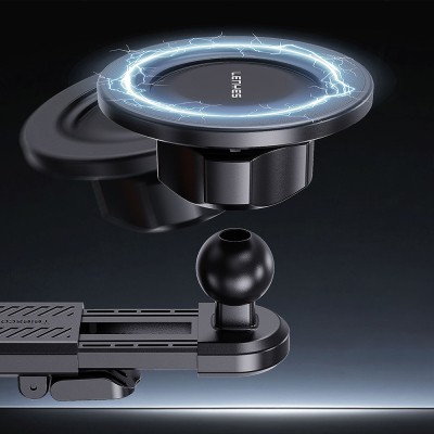 Lenyes CR210 360 Dönebilen V Köşeli Magnetik Araç İçi Telefon Tutucu - 4