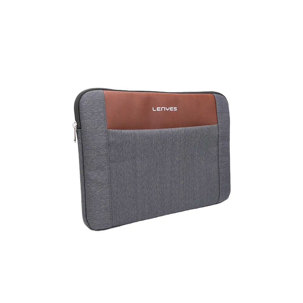 Lenyes LB542 Rambler Serisi Su Geçirmez Polyester Kumaş 13-14 inç Laptop Çantası - Gri