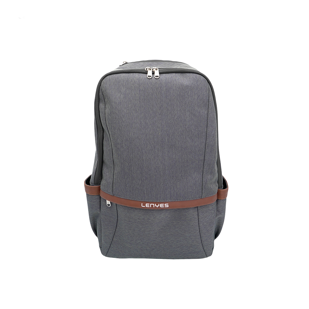 Lenyes LB545 Rambler Serisi Polyester Kumaş Su Geçirmez Sırt Çantası - Gri