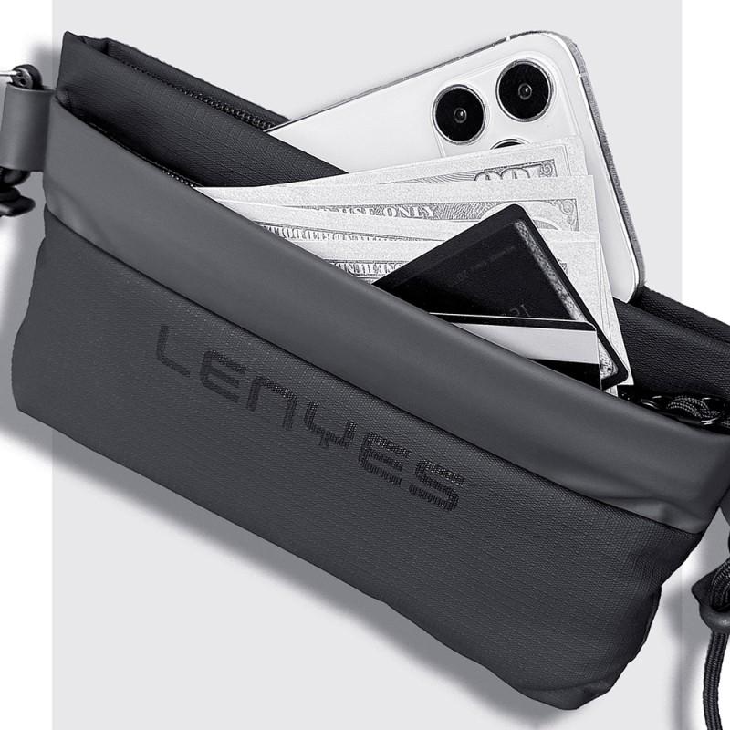 Lenyes LB564 Dreamer Waist Series Waterproof Leather Design Waist Bag - 5