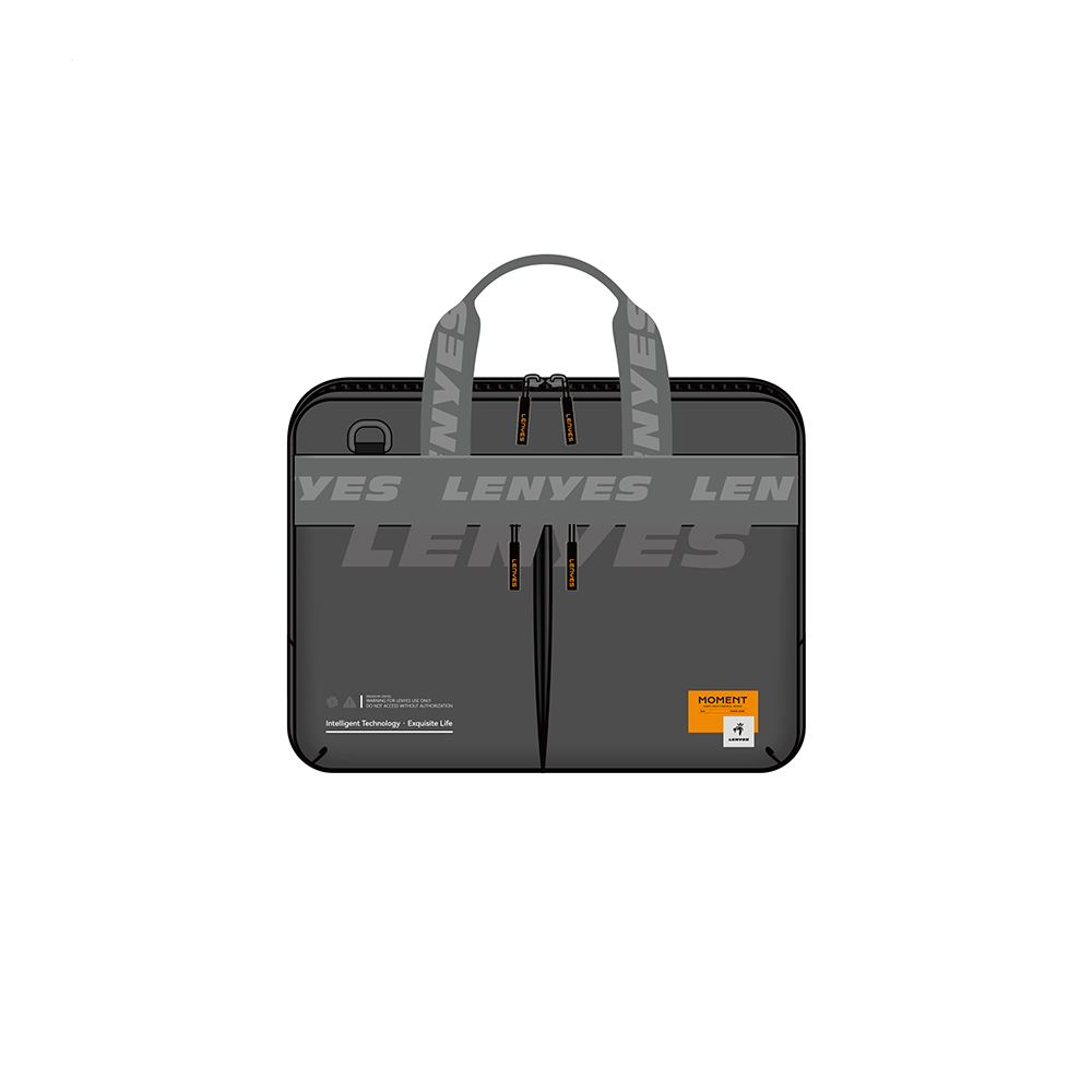 Lenyes LB590 500D Kumaş Su Geçirmez 13-14 inç Laptop Çantası - Gri