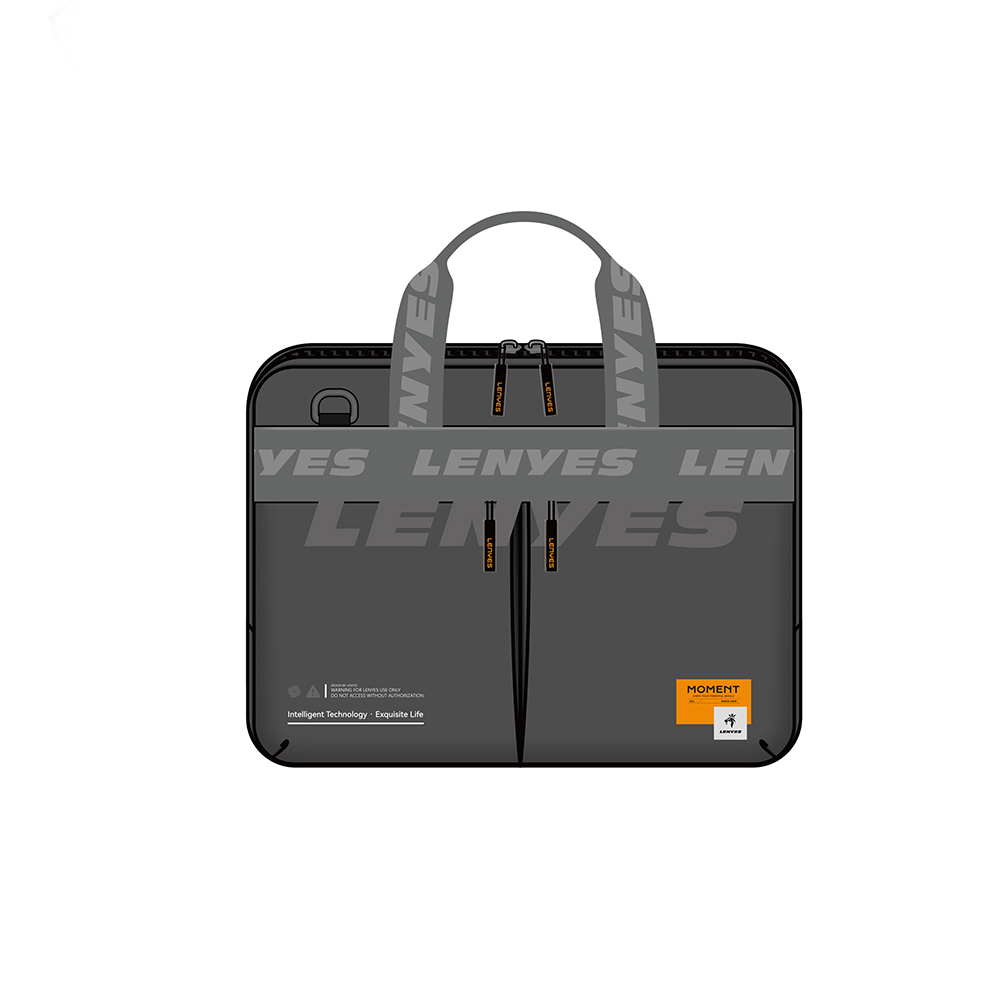 Lenyes LB591 500D Kumaş Su Geçirmez 15-16 inç Laptop Çantası - Gri