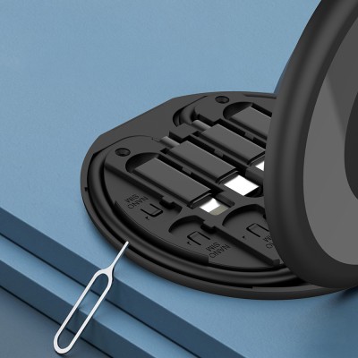 Lenyes LB601 6in1 Type-C to Type-C Kablolu 60W Çevirici Adaptör Seti Standlı Saklama Kutusu - 5