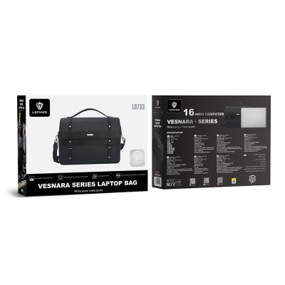Lenyes LB733 Vesnara Series Fingerprint Lock Waterproof 16-inch Laptop Bag - 7