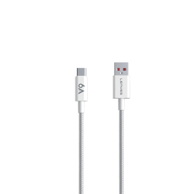Lenyes LC518 USB-A to Type-C 6A Örgü Tasarımlı Hızlı Şarj Özellikli Data ve Şarj Kablosu 66W 1M - Lenyes