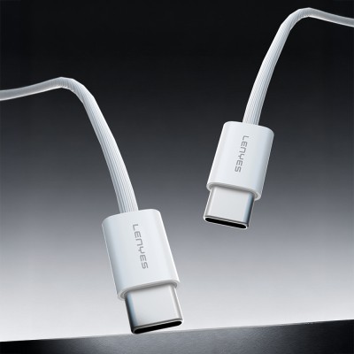 Lenyes LC526 Type-C to Type-C Smart Chip Protection Data and Charging Cable 60W 1.2M - 3
