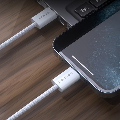 Lenyes LC526 Type-C to Type-C Smart Chip Protection Data and Charging Cable 60W 1.2M - 7