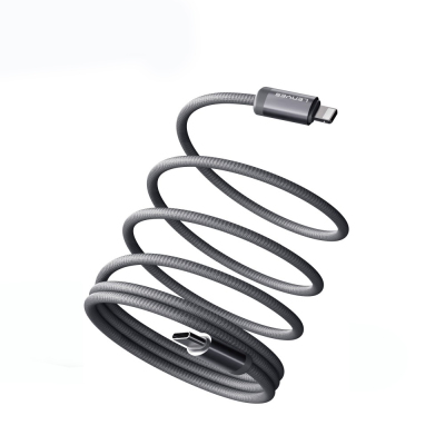 Lenyes LC527 Spiral Magnetik Örgülü Tasarım Type-C to Lightning Hızlı Şarj Özellikli Data ve Şarj Kablosu 27W 1M - Lenyes