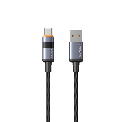 Lenyes LC529 USB-A to Type-C LED Digital Display Fast Charging Featured Data and Charging Cable 66W 1M - 3