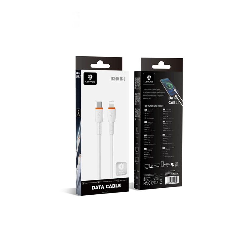 Lenyes LC545 Type-C to Lightning Fast Charging Data and Charging Cable 30W 1M - 6