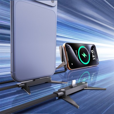 Lenyes LC553 Type-C to Type-C E-MARK Chip Stand Data and Charging Cable 100W 1M - 2