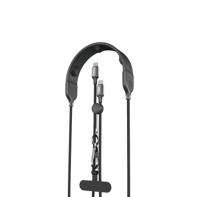 Lenyes LC558 Type-C to Type-C Data Kablolu 3 Kademeli Boyun Masaj Bandı 1.2M - Lenyes