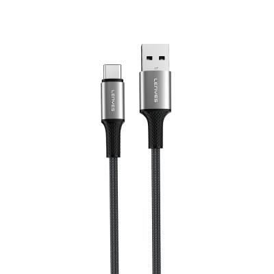 Lenyes LC565 USB-A to Type-C Örgü Tasarımlı Hızlı Şarj Özellikli Data ve Şarj Kablosu 12W 1M