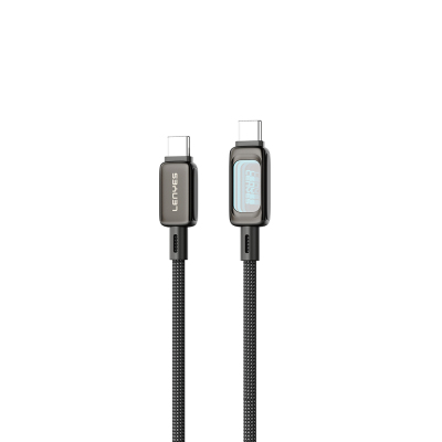 Lenyes LC570 Abyss Mirror Type-C to Type-C Data ve Şarj Kablosu 100W 1.2M - Lenyes