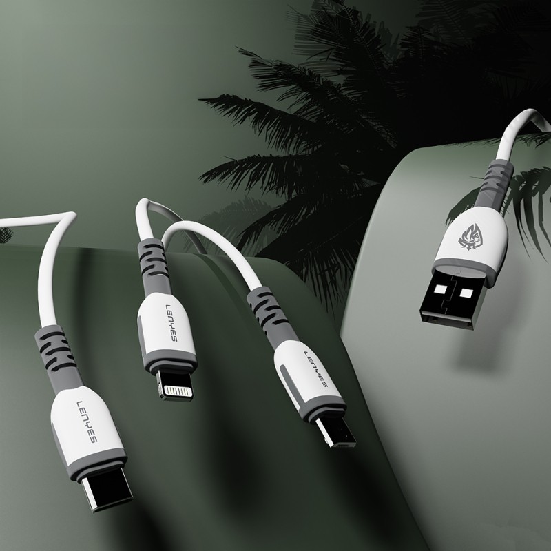 Lenyes LC979 USB-A to Micro Fast Charging Data and Charging Cable 2.4A 1M - 4