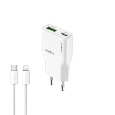 Lenyes LCH11 Series Type-C to Lightning GaN Technology PD Fast Charging Wired Charger Set 20W - Lenyes