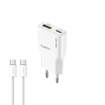 Lenyes LCH11 Series Type-C to Type-C GaN Technology PD Fast Charging Wired Charger Set 20W - Lenyes