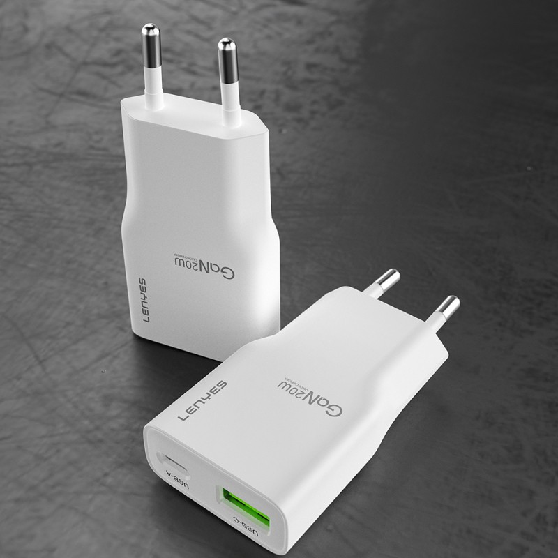 Lenyes LCH11 Serisi Type-C to Lightning GaN Teknolojili PD Hızlı Şarj Özellikli Kablolu Şarj Seti 20W - 3