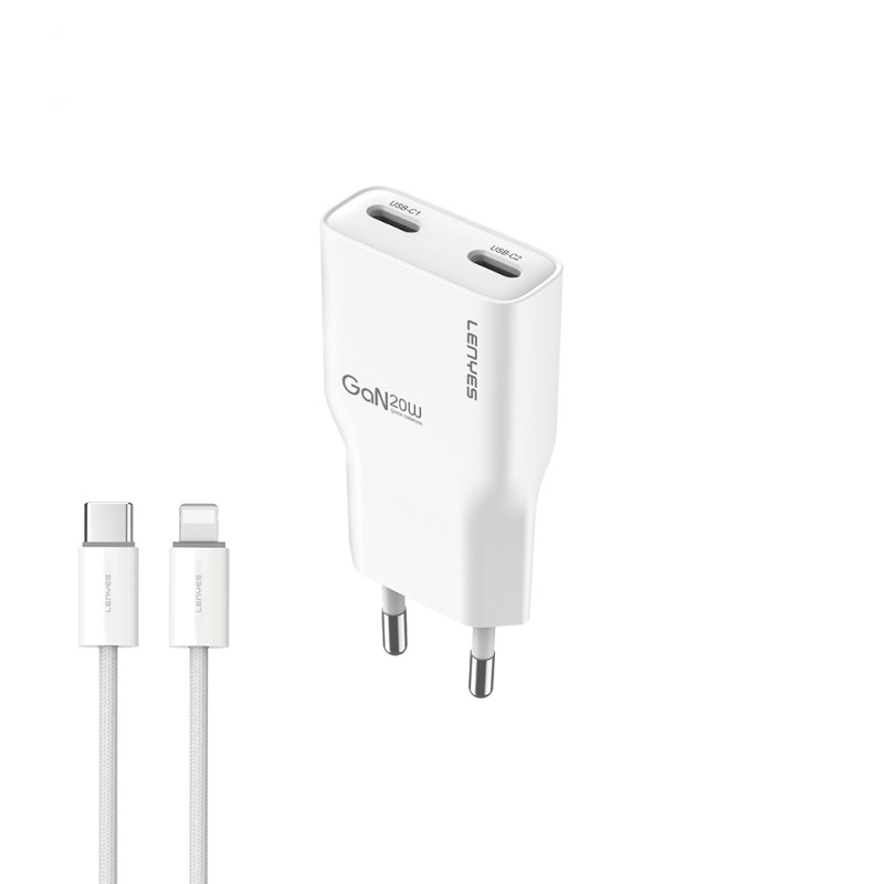 Lenyes LCH15-EU TC-L Type-C to Lightning GaN Teknolojili PD Hızlı Şarj Özellikli Şarj Seti 20W - 2