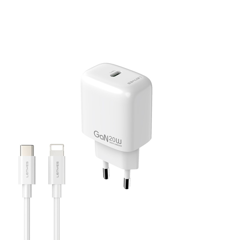Lenyes LCH90-TC-L Type-C to Lightning GaN Teknolojili PD Hızlı Şarj Özellikli Şarj Seti 20W - 2