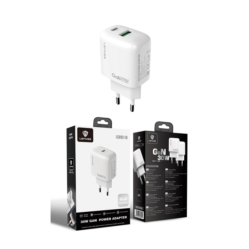 Lenyes LCH92 Type-C GaN Technology PD Fast Charging Feature Charging Head 30W - 8