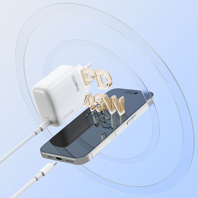 Lenyes LCH94 Type-C GaN Technology PD Fast Charging Charging Head 45W - 4