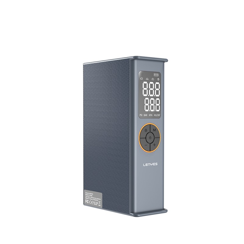 Lenyes LCI205 LED Işıklı Araç Akü Acil Durum Takviye Güç Kaynağı ve Hava Kompresörü 12V 100W 7200mAh - 2