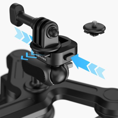 Lenyes LCT101 360° Ayarlanabilir 3 Vantuzlu Aksiyon Kamera Tutucu - 7