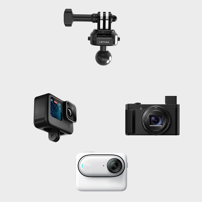 Lenyes LCT103 Bike and Motorcycle Action Camera Holder - 3