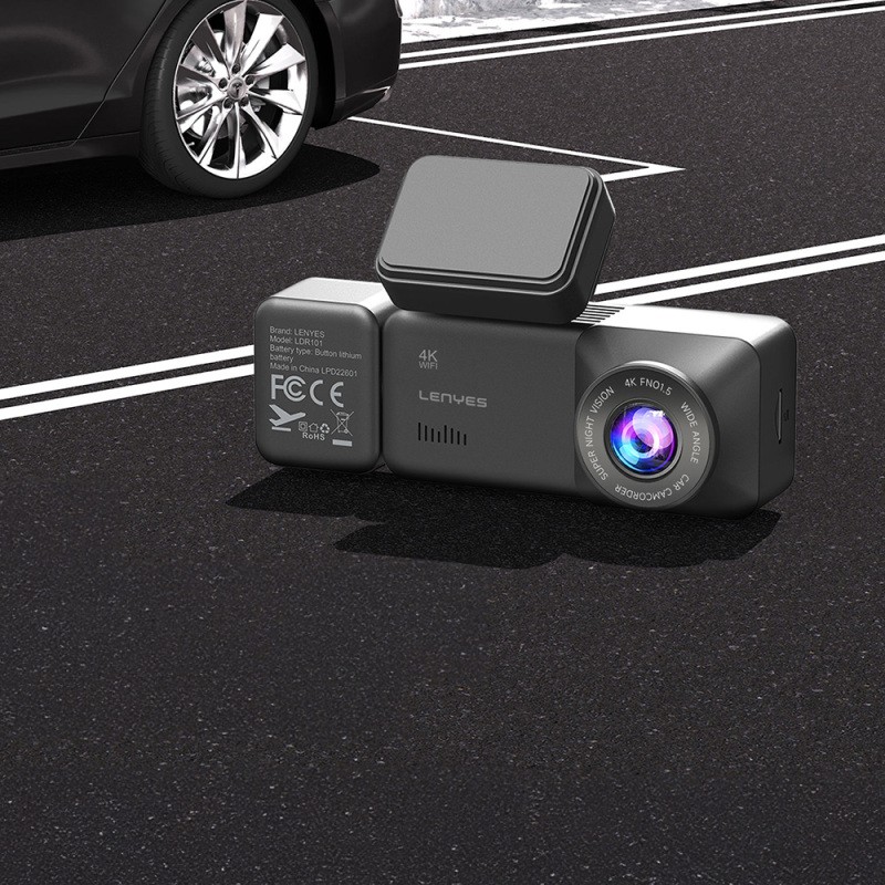 Lenyes LDR101 4K Ultra HD Smart Front and Rear Car Camera with Wifi Support - 3