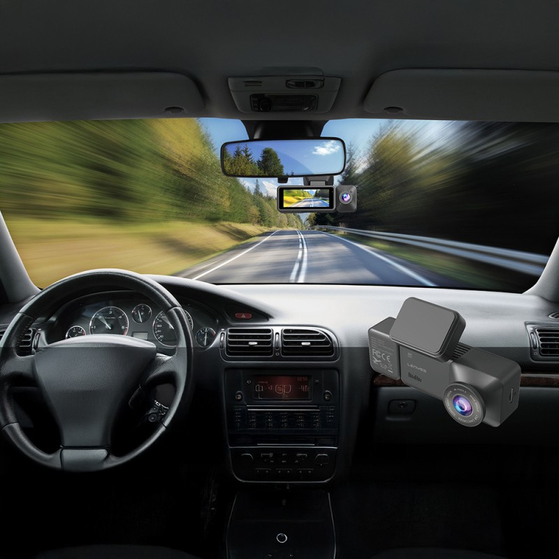 Lenyes LDR101 4K Ultra HD Smart Front and Rear Car Camera with Wifi Support - 4