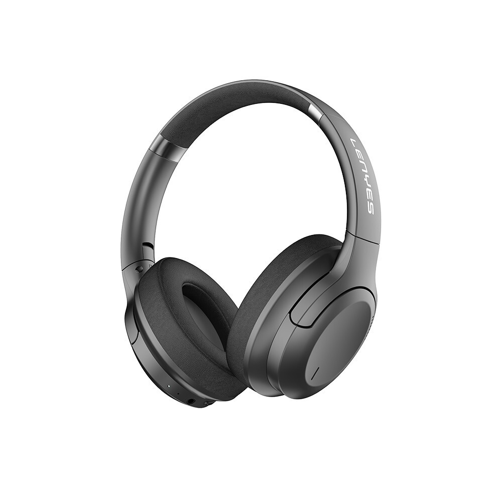 Lenyes LH26 Katlanabilir Tasarımlı ANC Özellikli Kulak Üstü Bluetooth Kulaklık v5.4 - Siyah