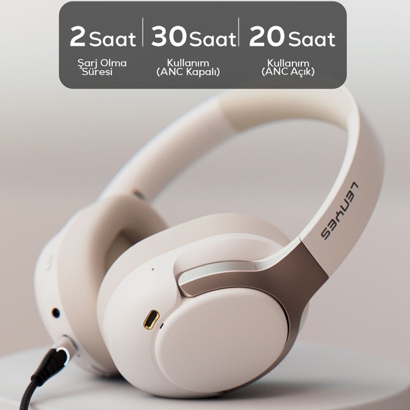 Lenyes LH29 ANC Özellikli TWS Kulak Üstü Bluetooth Kulaklık v5.4 - 9