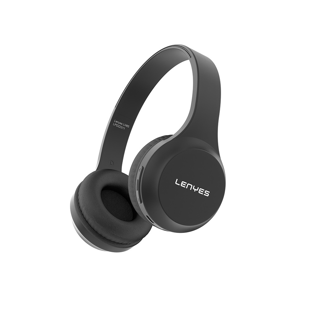 ​Lenyes LH85 Çift Kanal Stereo Kulak Üstü Bluetooth Kulaklık v5.3 - Siyah