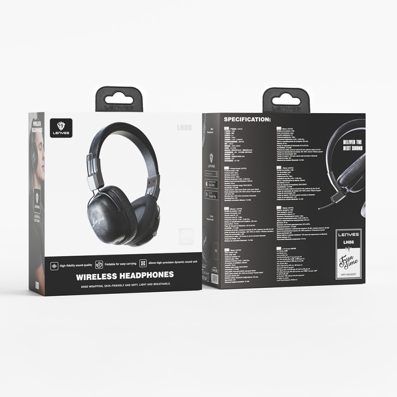 Lenyes LH86 Hi-Fi Ses Kaliteli Kulak Üstü Bluetooth Kulaklık v5.4 - 9