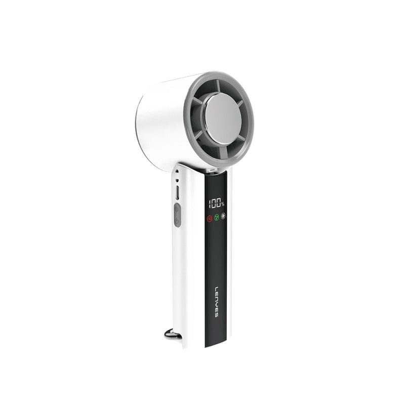 Lenyes LHF16 Dijital LED Göstergeli Buz Kompresli Portatif Soğutucu El Fanı - 1