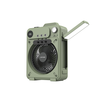 Lenyes LHF25 Outdoor Cooling Fan with Digital LED Display, Water Tank, and Night Light - Lenyes