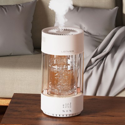 Lenyes LHU05 Zaman Ayarlı RGB Atmosfer Işıklı Aydınlatma Akıllı Isıtmalı Hava Nemlendirici - 2