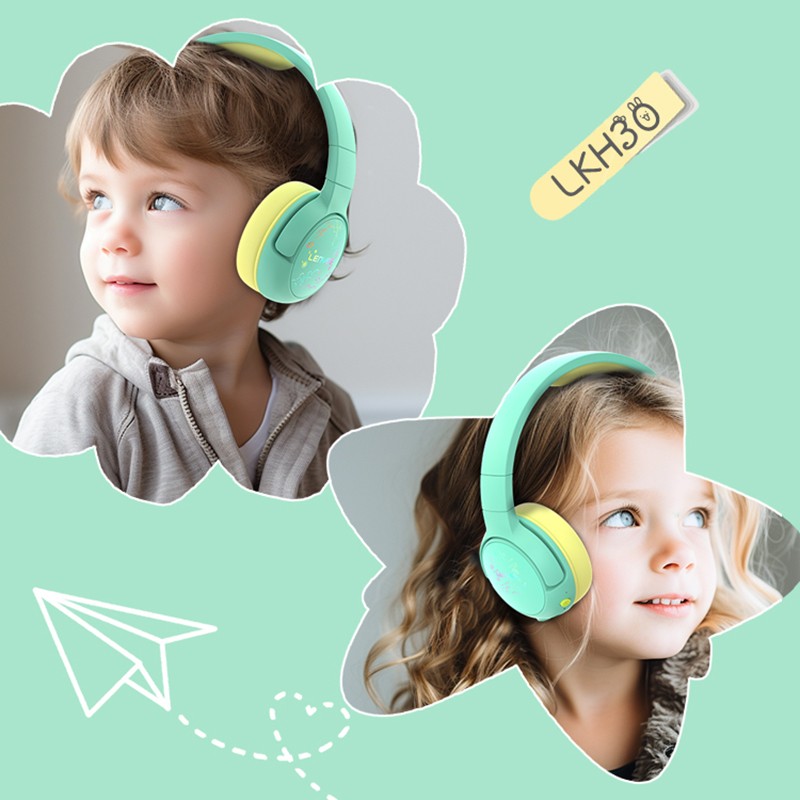 Lenyes LKH30 Adjustable Foldable Children's Special Light Effect On-Ear Wired and Bluetooth Headset v5.3 - 4