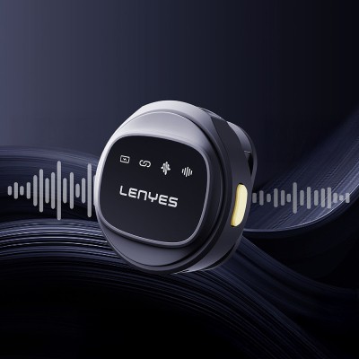 Lenyes LM204-L Type-C Şarj Portlu Akıllı Gürültü Engelleyicili Lightning Bağlantılı Kablosuz Yaka Mikrofonu - 8