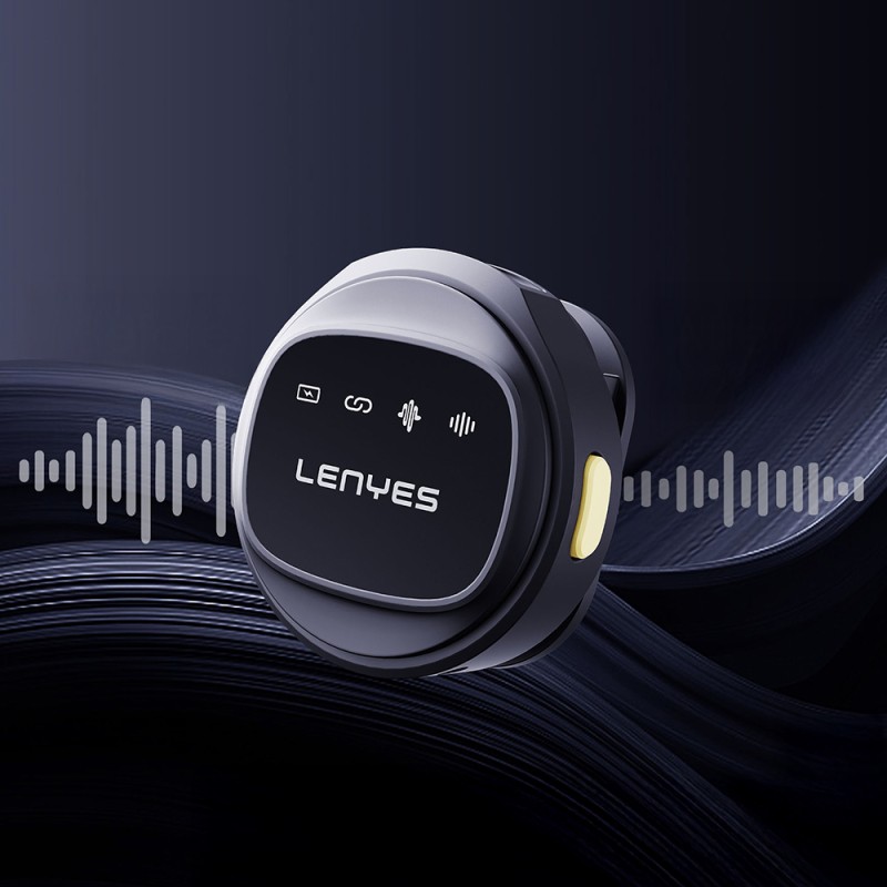 Lenyes LM204-TC Type-C Şarj Portlu Akıllı Gürültü Engelleyicili Type-C Bağlantılı Kablosuz Yaka Mikrofonu - 8