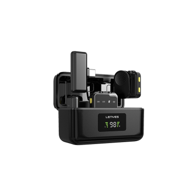 Lenyes LM205 2-in-1 Type-C Charging Port Artificial Intelligence Noise Cancellation Type-C and Lightning Connector Wireless Microphone - Lenyes
