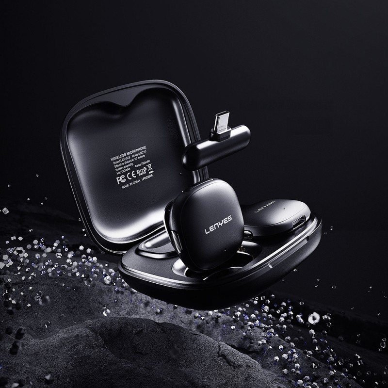 Lenyes LM210 Wireless Lavalier Microphone with Artificial Intelligence Noise Cancellation and Type-C Port - 5